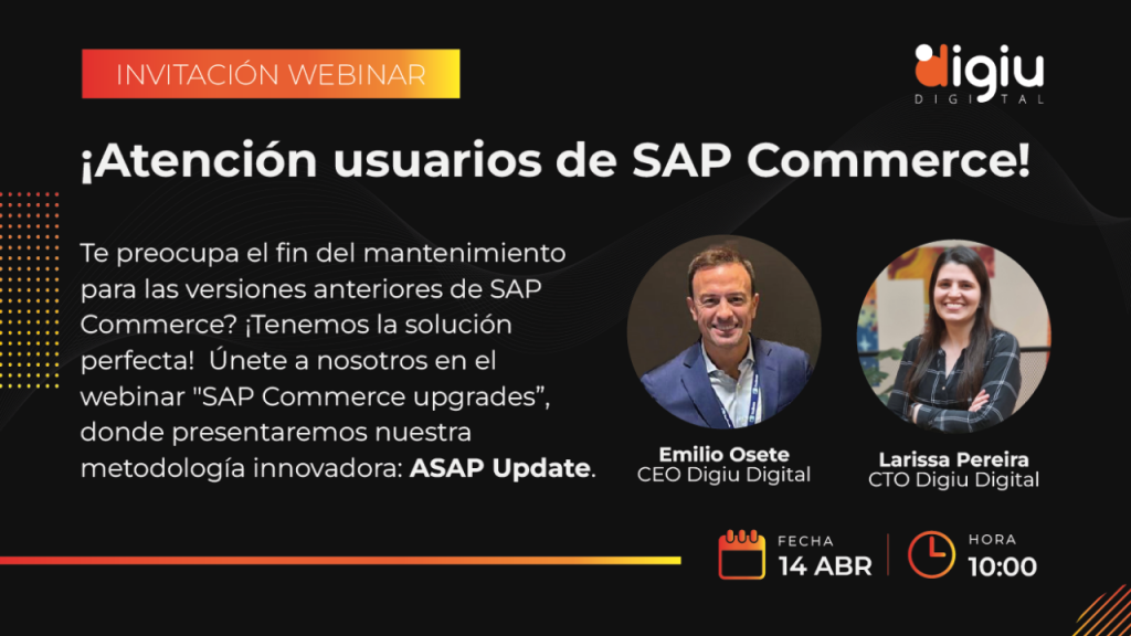 Digiu Digital hosted a webinar titled “SAP Commerce Upgrades with Digiu ASAP Update” to address the pressing need for companies to upgrade their SAP Commerce system.